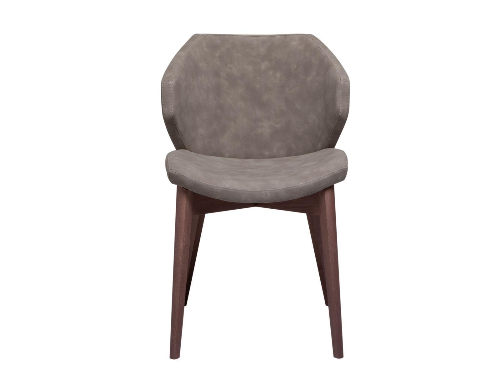 GLAM Upholstered chair with wooden base
