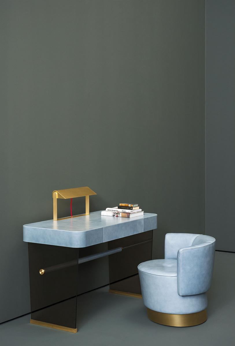 HAZEL Rectangular writing desk with drawers
