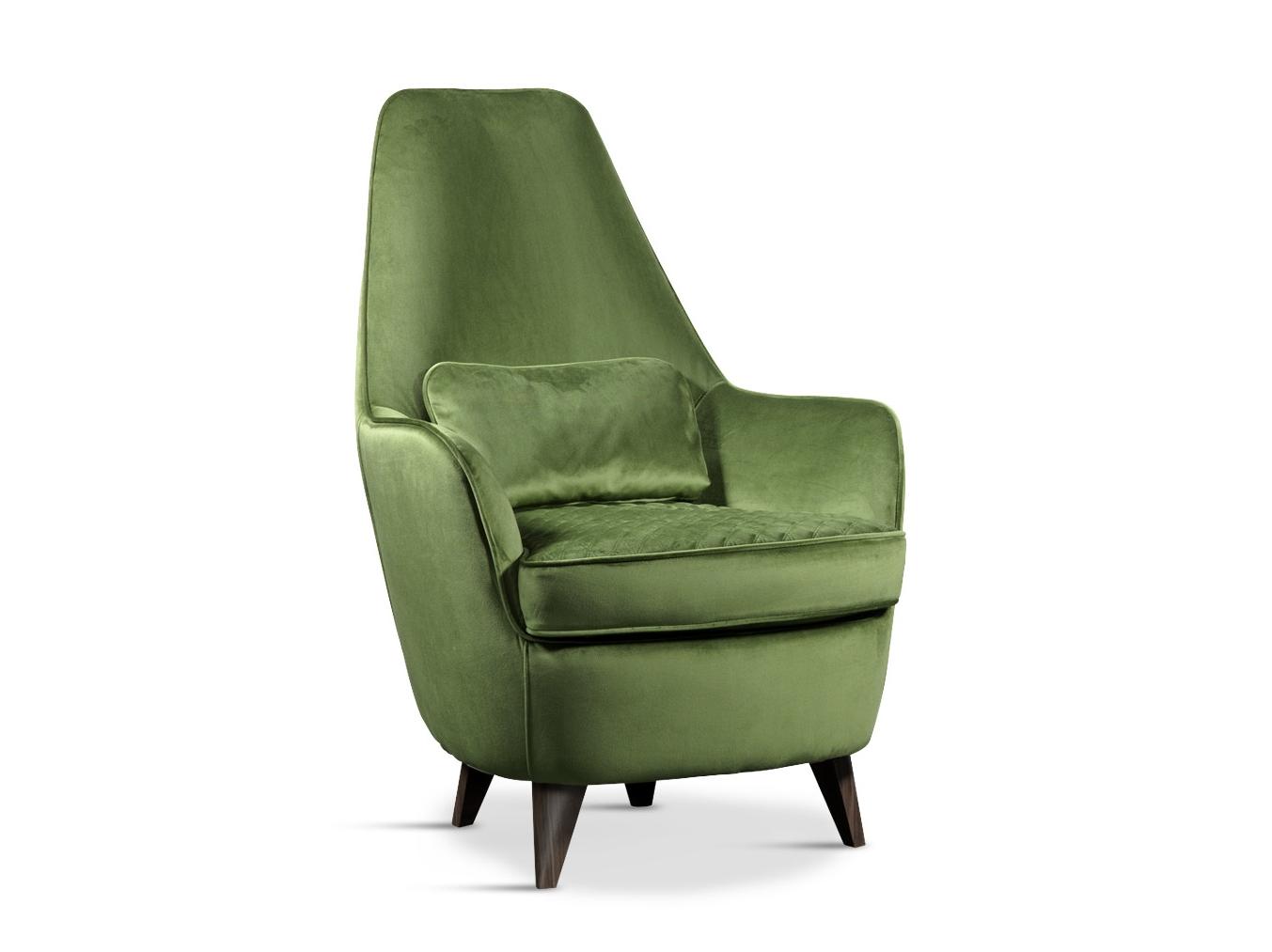 NUVOLA Upholstered fabric armchair with armrests