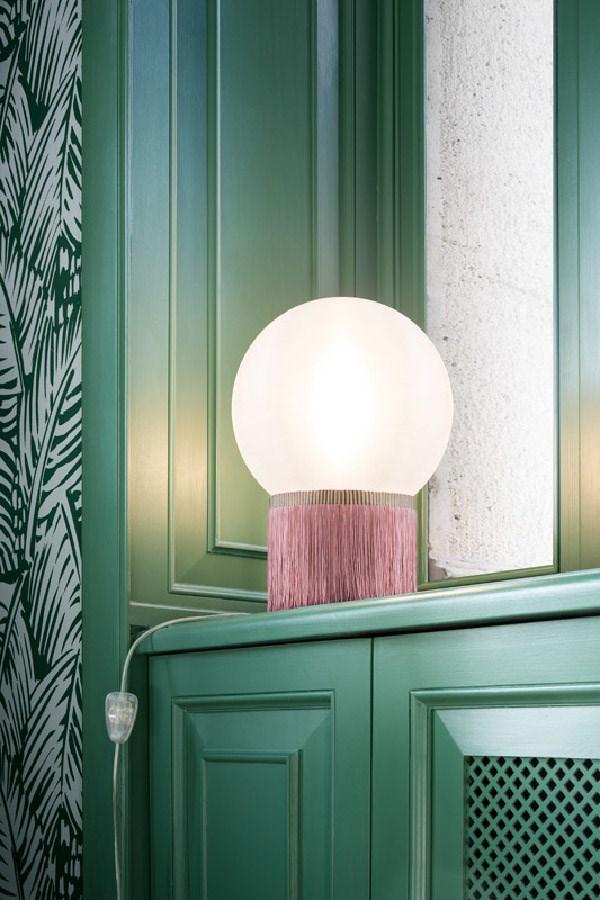 ATMOSFERA FRINGE Cristalflex® and methacrylate LED table lamp