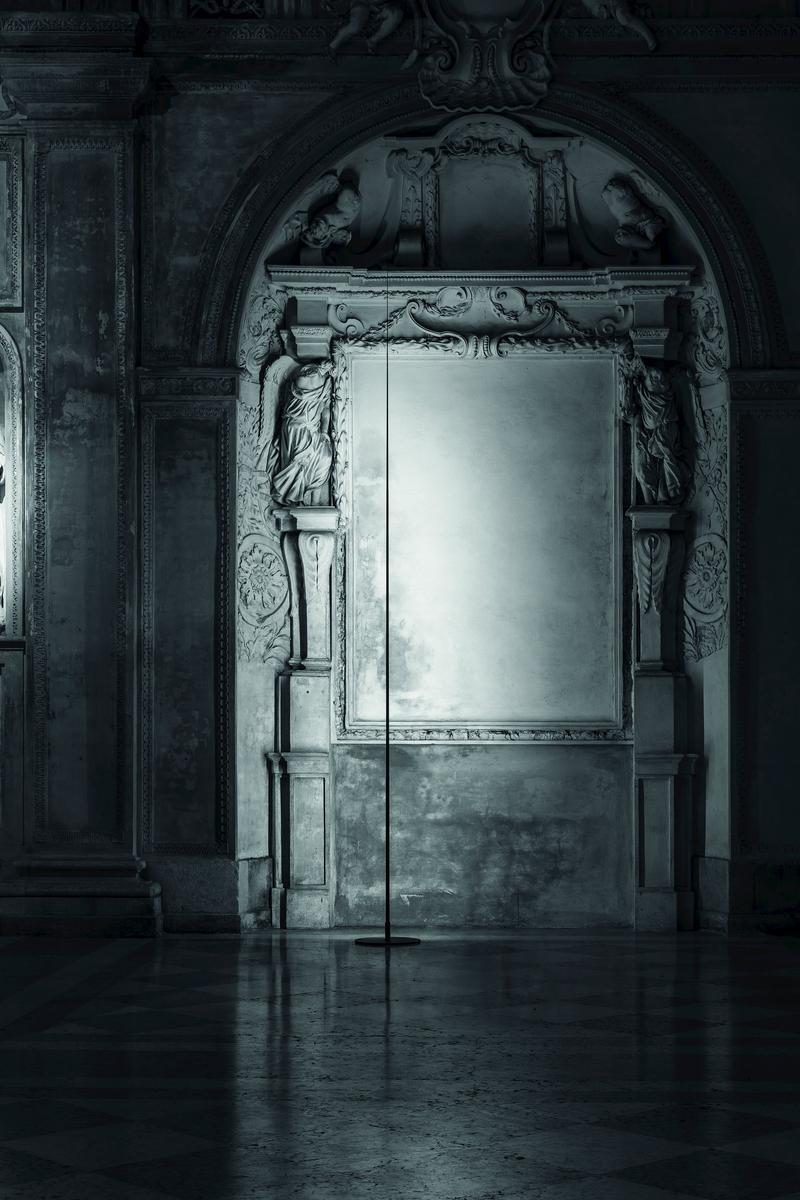 ORIGINE LED glass-fibre and metal floor lamp