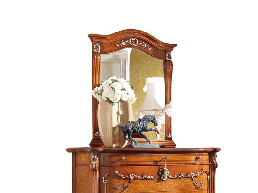 PRESTIGE PLUS Table-top rectangular framed wooden mirror