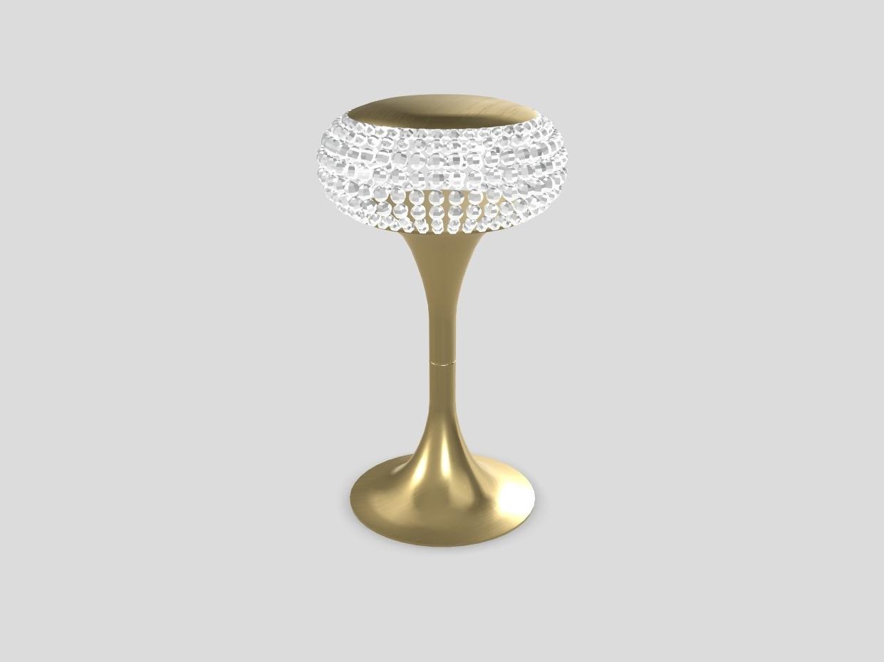 CRISTALIS TL1P Metal table lamp with Swarovski® crystals
