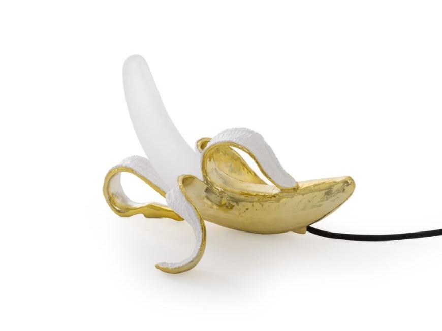 BANANA LAMP HUEY Glass and resin table lamp BANANA LAMP HUEY Glass and resin table lamp
