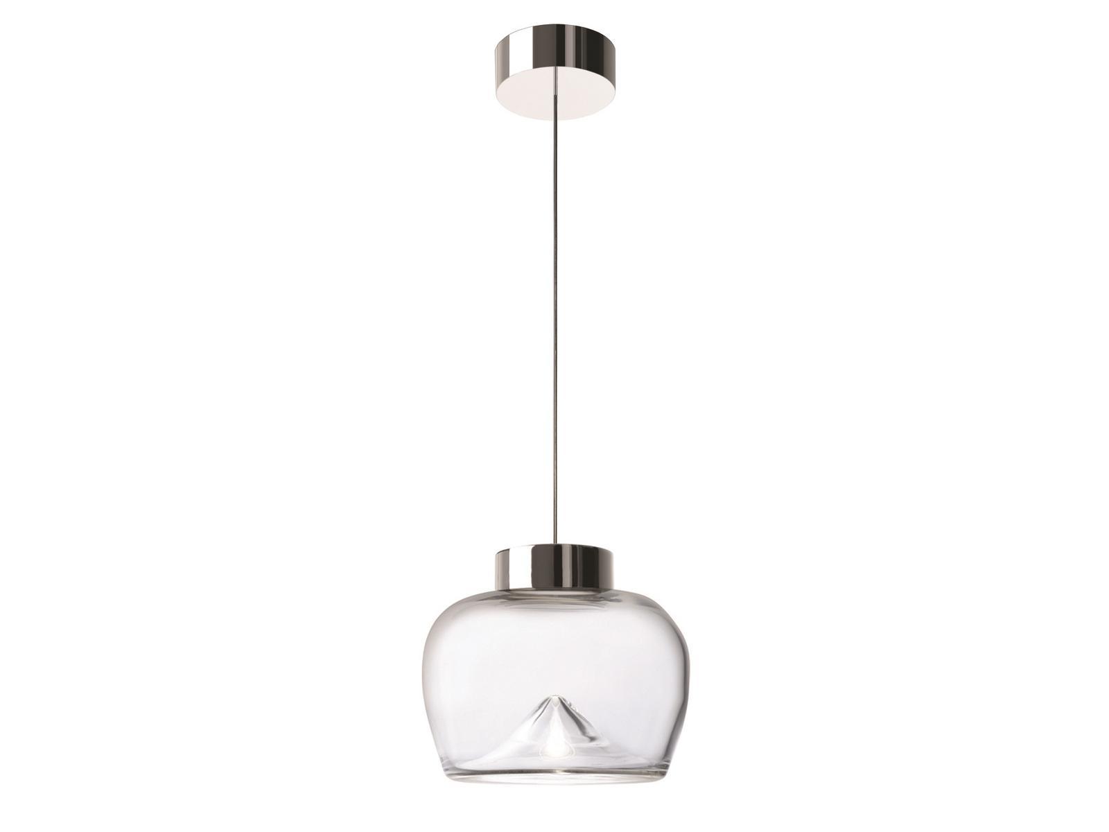 AELLA BOLD S LED blown glass pendant lamp