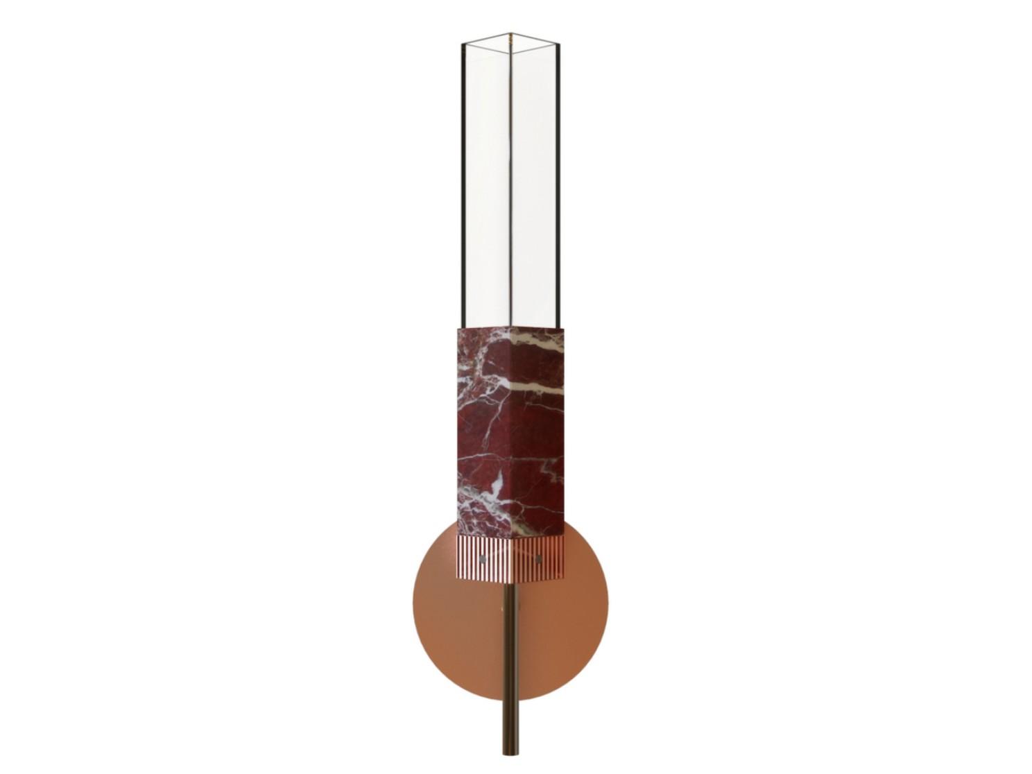 MILANO Marble wall light with fixed arm