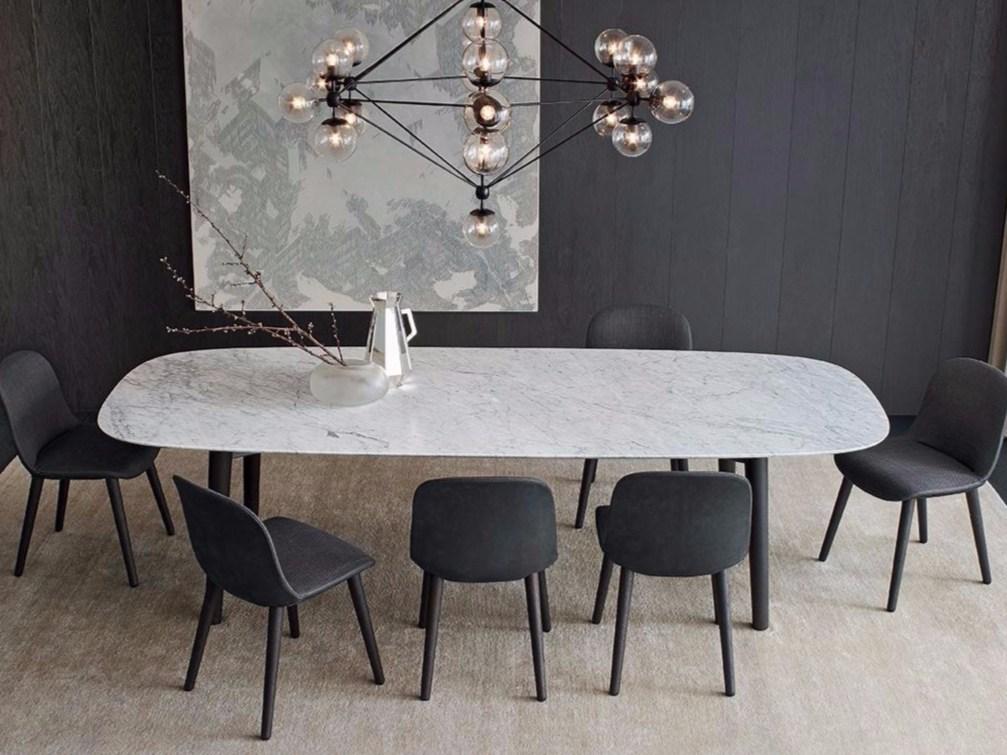 MAD DINING TABLE Rectangular marble table