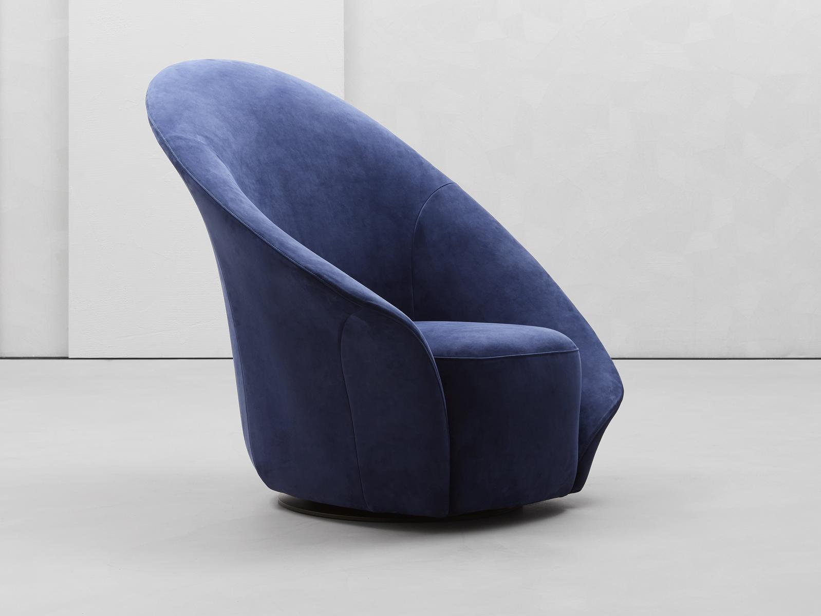 LILIA Swivel upholstered easy chair