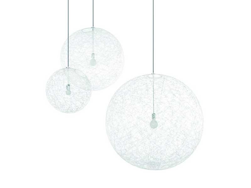 RANDOM LIGHT II LED glass-fibre pendant lamp
