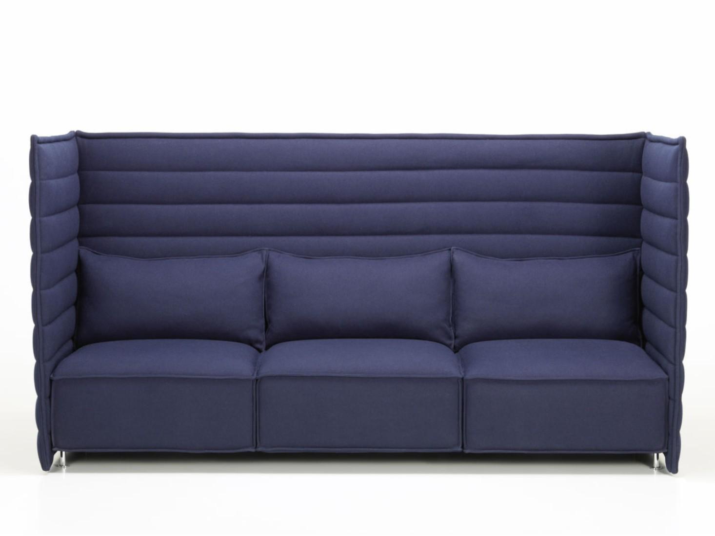 ALCOVE PLUME CONTRACT 3 seater high-back fabric sofa