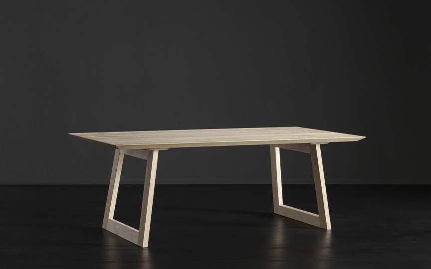 TOLEDO + FLAT Rectangular wooden dining table