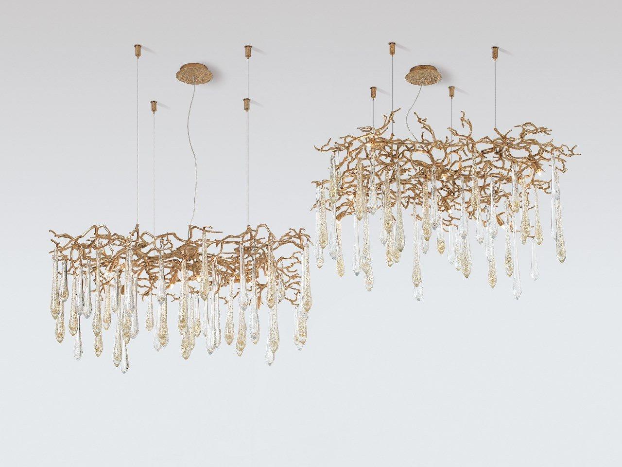 AQUA CT3412/8 Halogen bronze pendant lamp