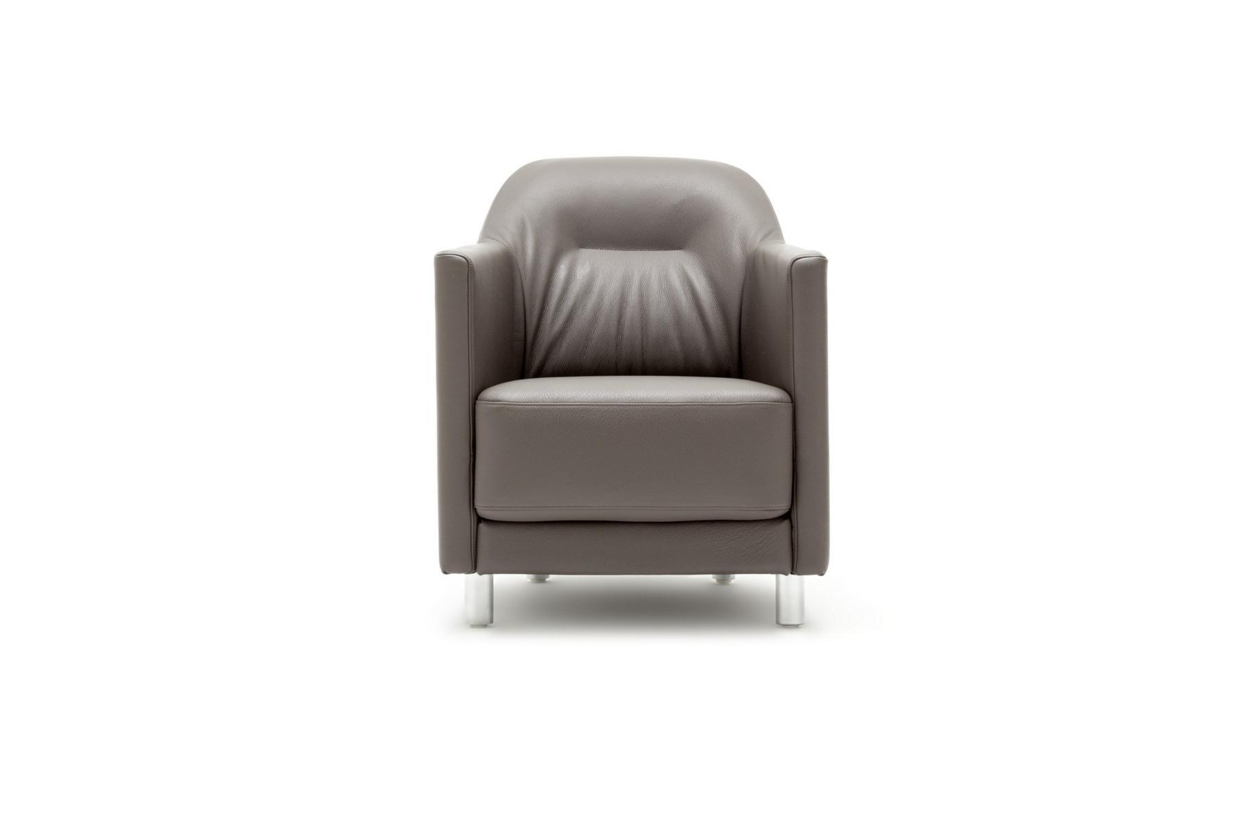 005 ONDA Leather armchair with armrests
