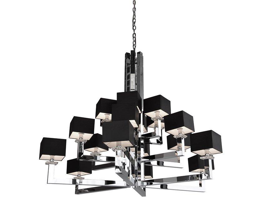 SWINGING BALLET H18 XXL Direct-indirect light metal chandelier with Swarovski® Crystals