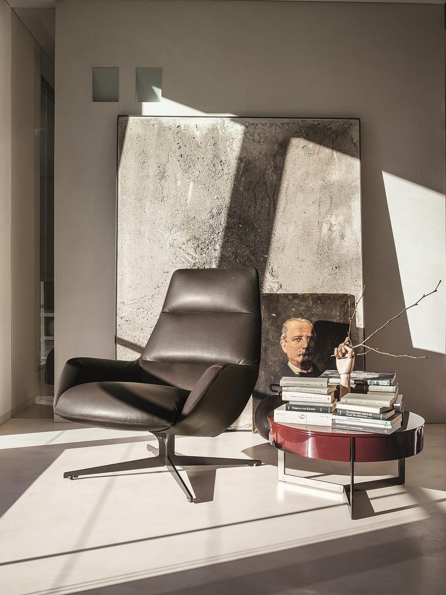 LADY JANE Bergere armchair with 4-spoke base with armrests