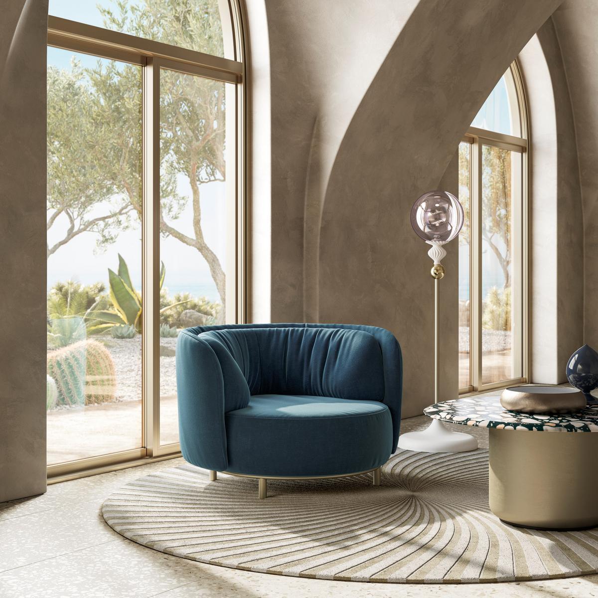 WAVE Armchair with armrests