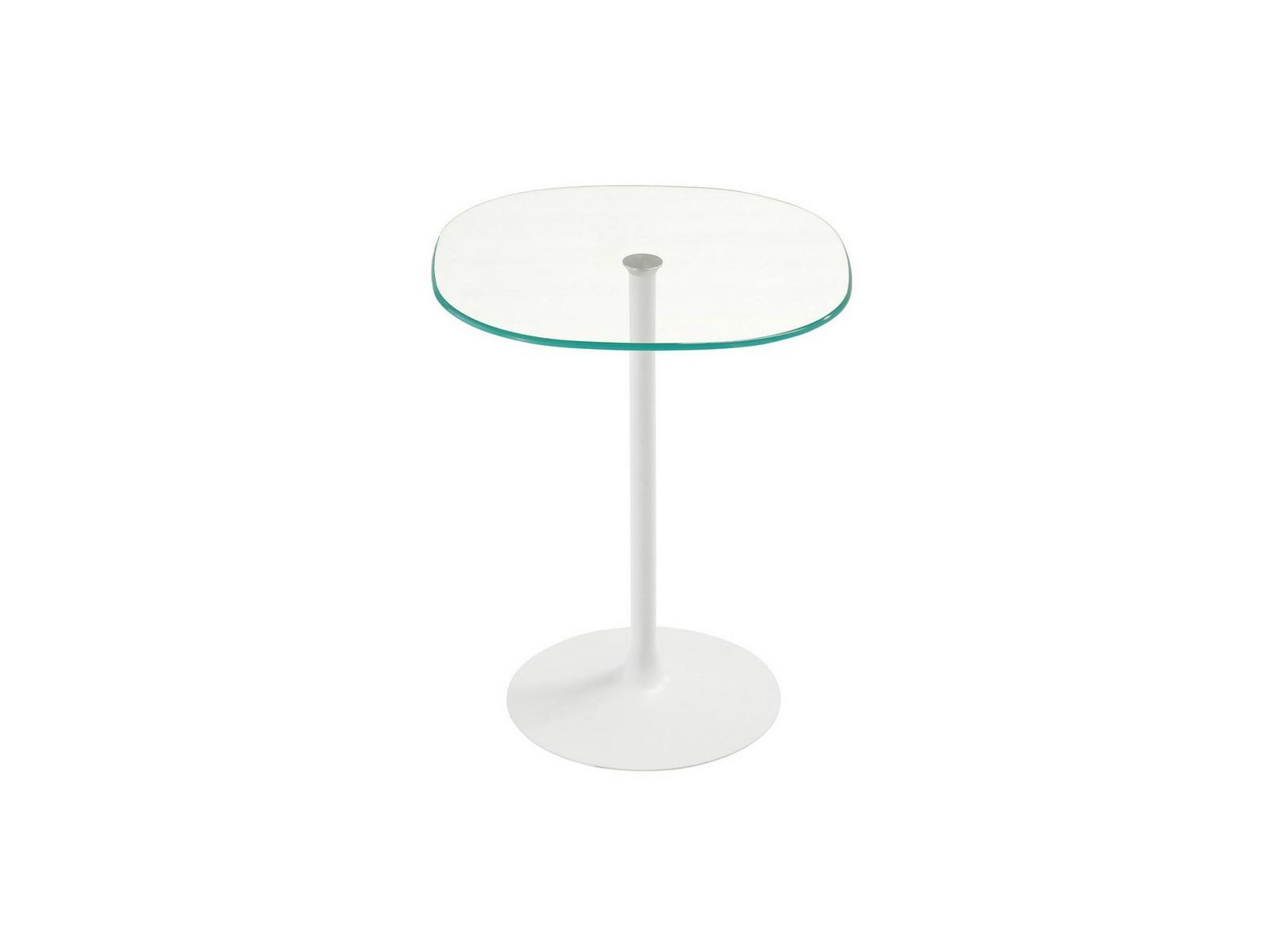 FLÛTE Round glass high table