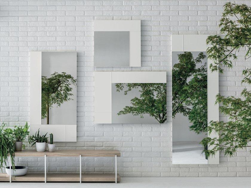 HASHTAG Rectangular wall-mounted mirror