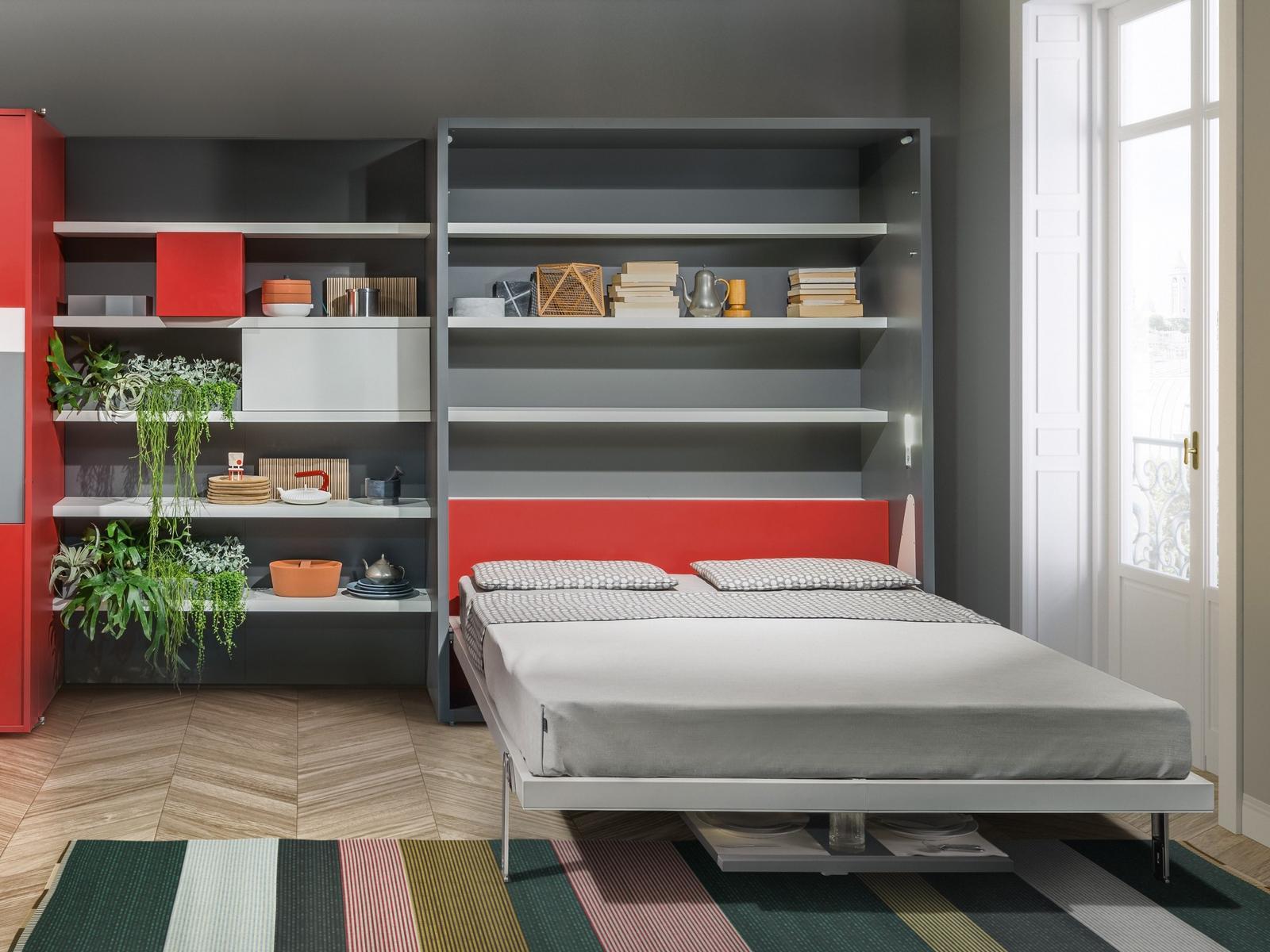 PENELOPE 2 DINING Storage wall with fold-away bed