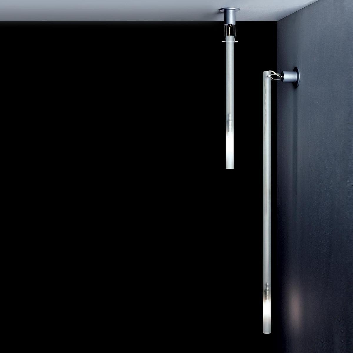 CANNA NUDA Sandblasted glass wall lamp / ceiling lamp