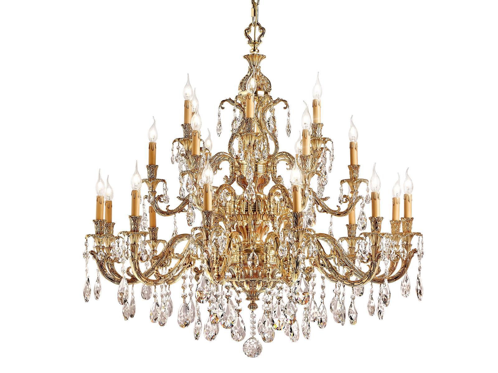 WELLINGTON 791/12+6+6-SH/G French Gold chandelier with Schoeler crystals