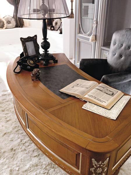 NAPOLI Wooden writing desk with drawers