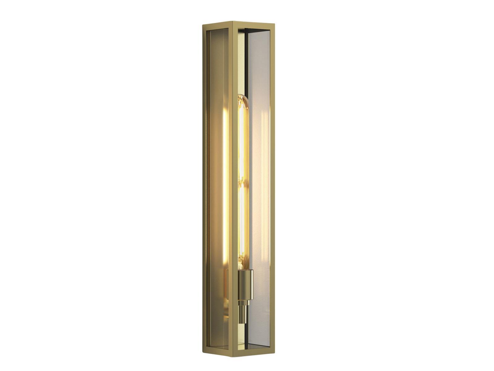 HARVARD 500 LED wall lamp in brass and glass