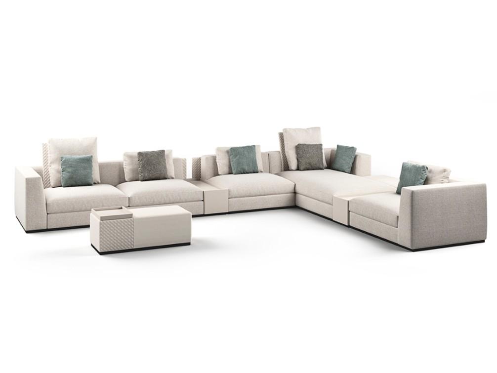 PR.680 Corner sectional fabric sofa