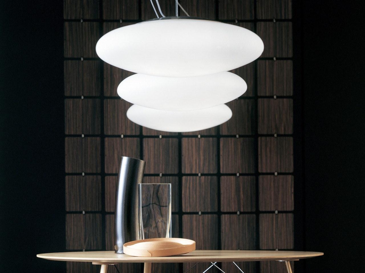 FELIX S55 LED blown glass pendant lamp