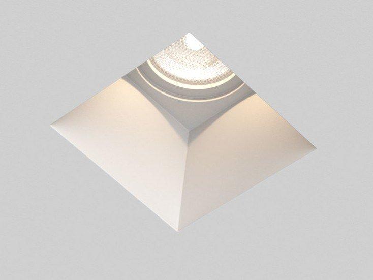 BLANCO SQUARE LED square recessed plaster spotlight