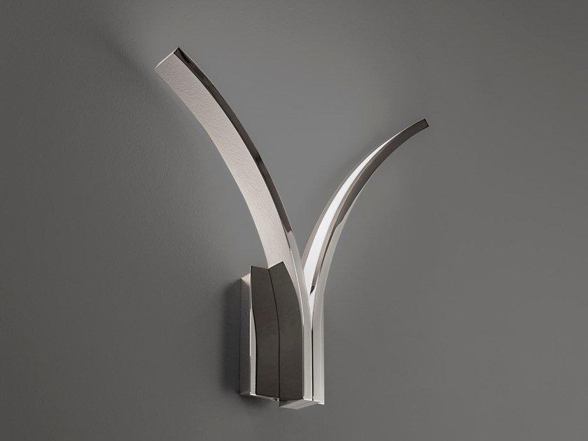 STREAM W2 XL LED indirect light metal wall lamp with fixed arm