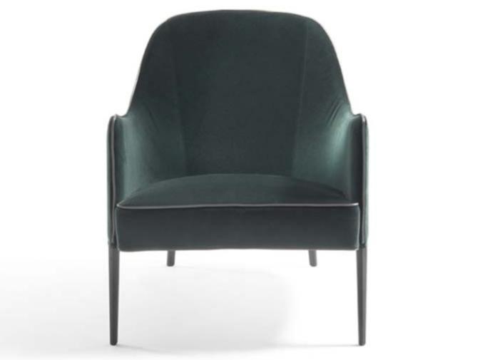 JACKIE BERGERE Bergere fabric armchair with armrests