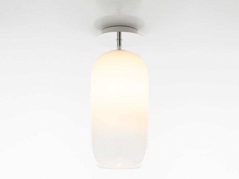 GOPLE LED blown glass ceiling lamp