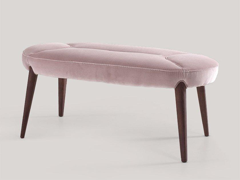 CONTEMPORARY LIVING Upholstered fabric bench