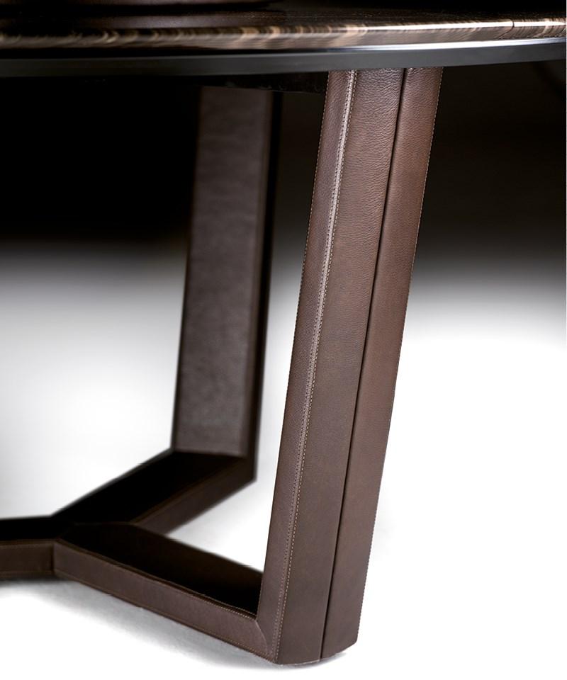 B140 Round marble table with Lazy Susan