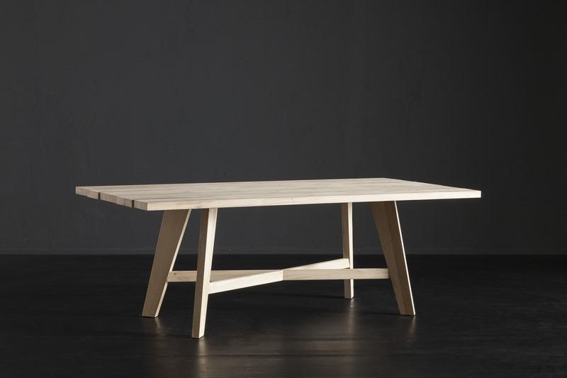 KENZO + PECHINO Rectangular wooden dining table