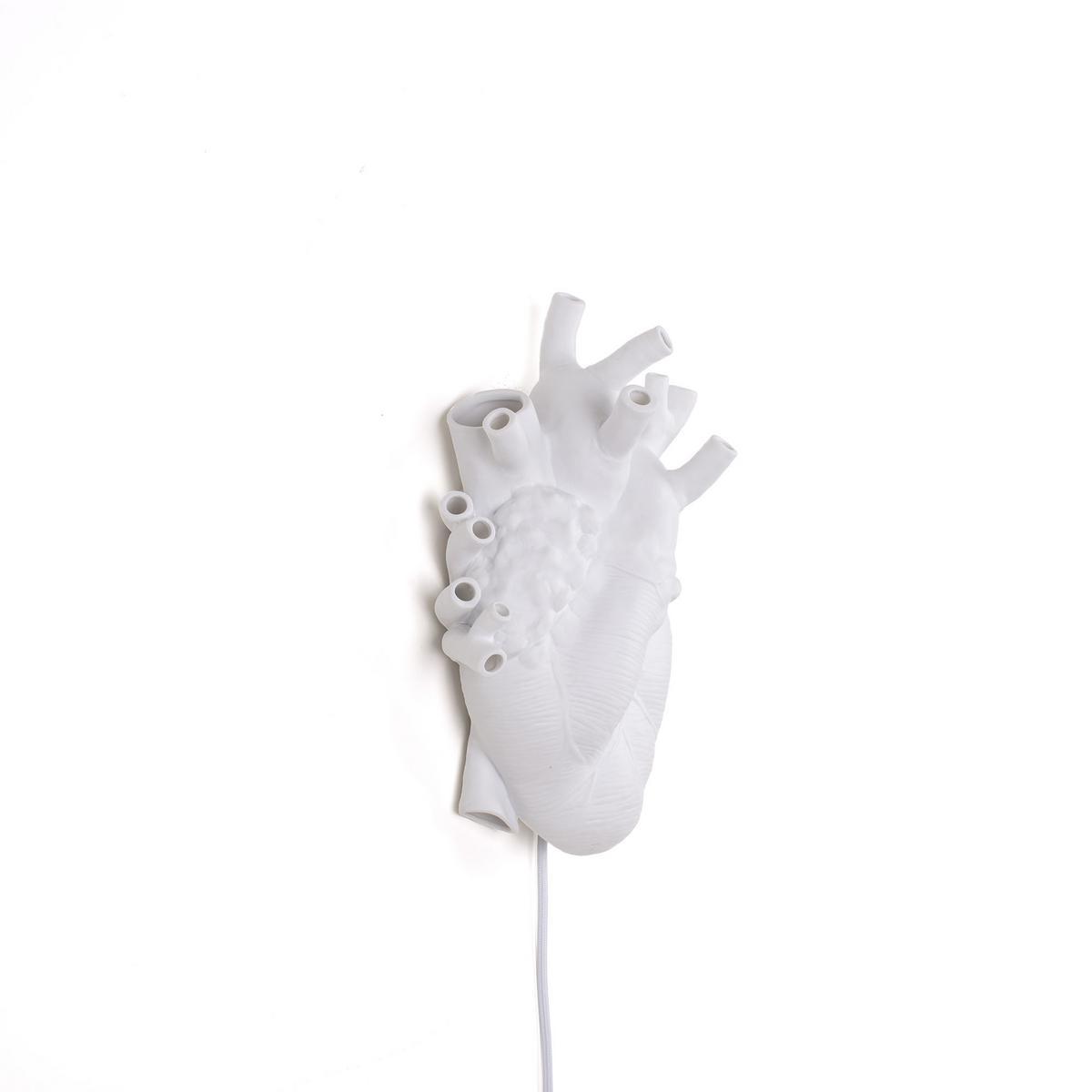 HEART LAMP Porcelain wall lamp