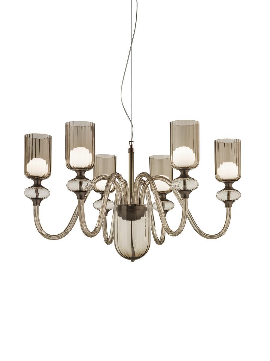 CANDEL Blown glass chandelier
