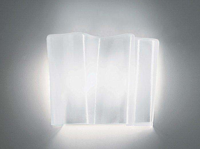 LOGICO Blown glass wall lamp