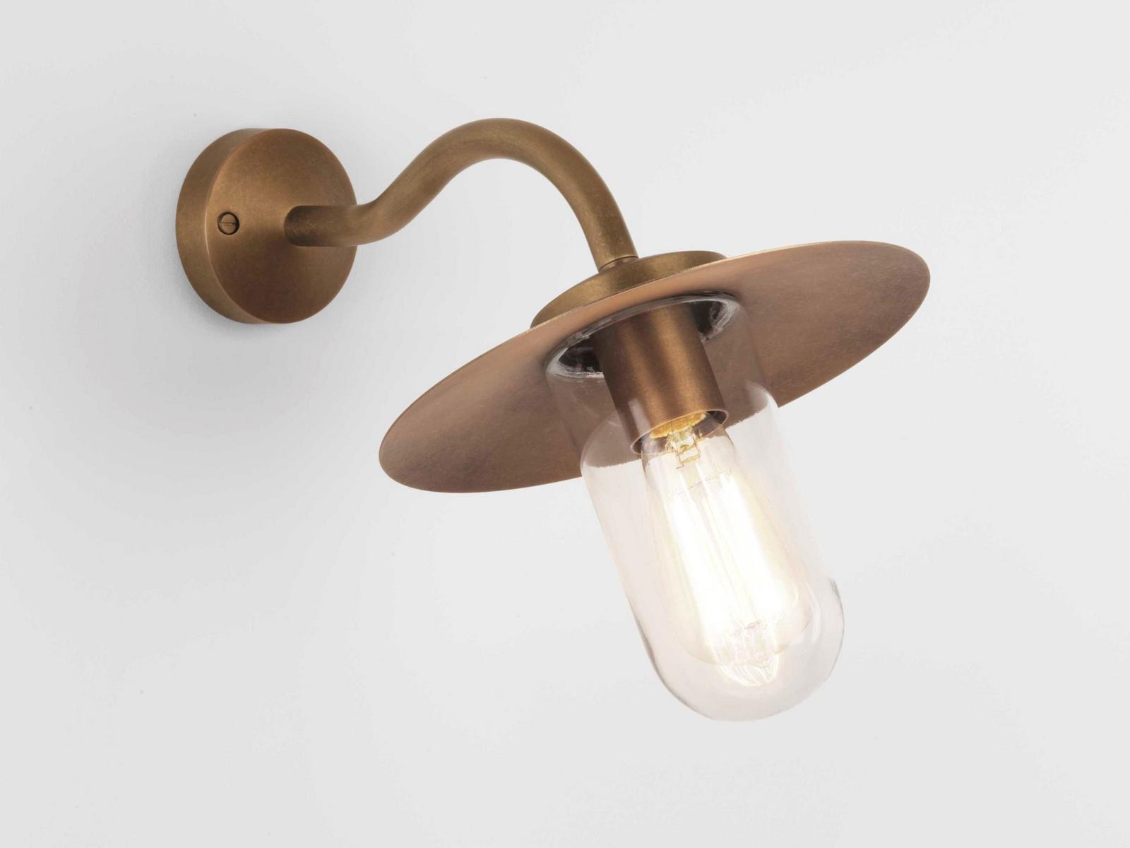 DAFNI Steel outdoor wall lamp with dimmer