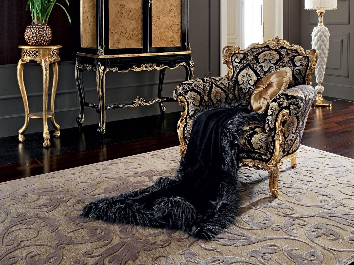 12417 Solid wood armchair with armrests