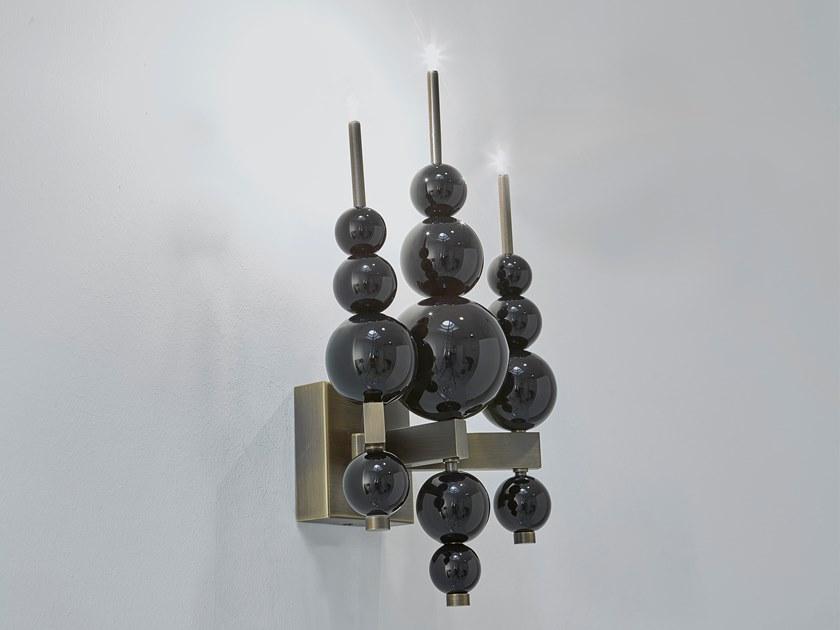 TEARS FROM MOON W3 MINI Indirect light glass wall lamp