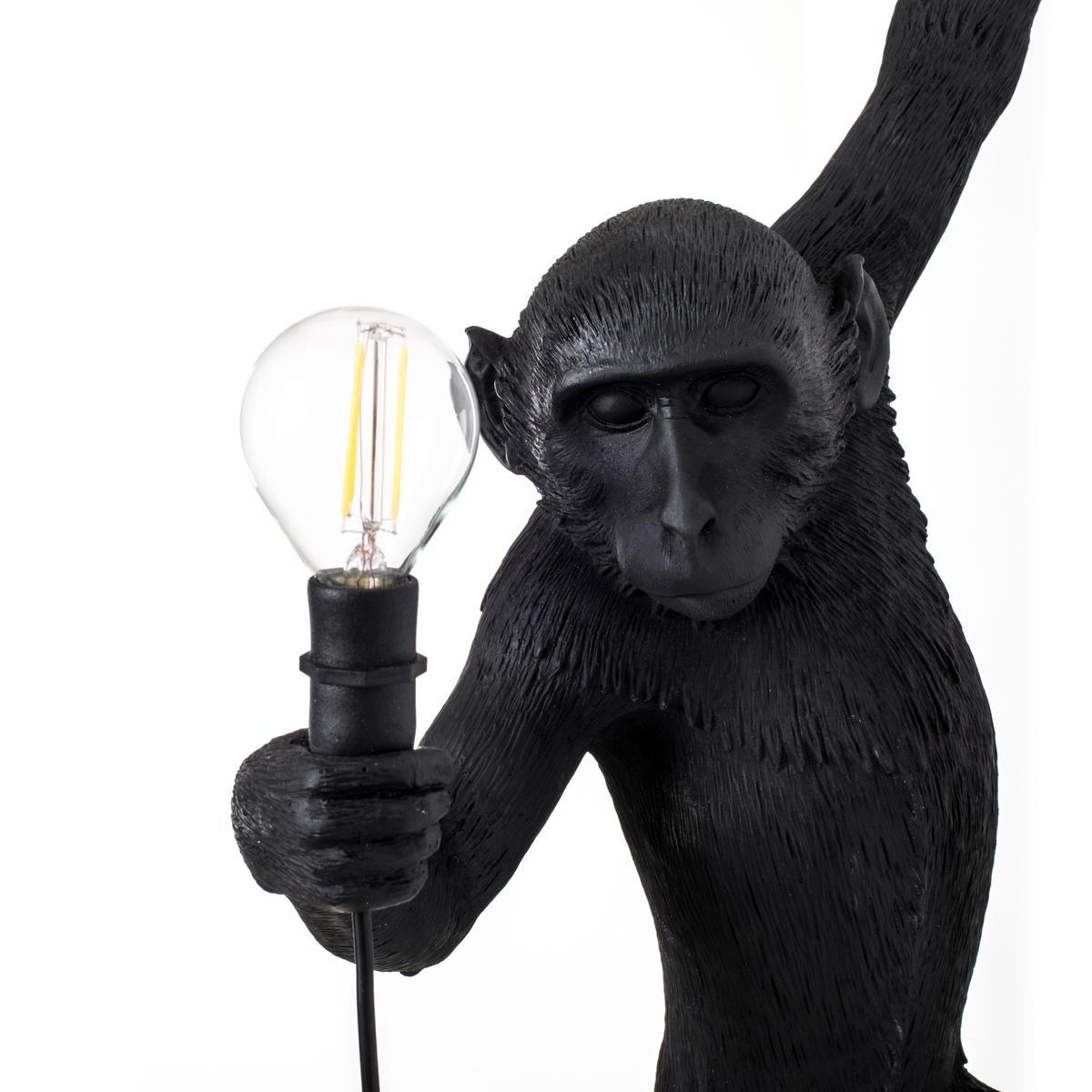 THE MONKEY LAMP BLACK HANGING LED resin wall lamp