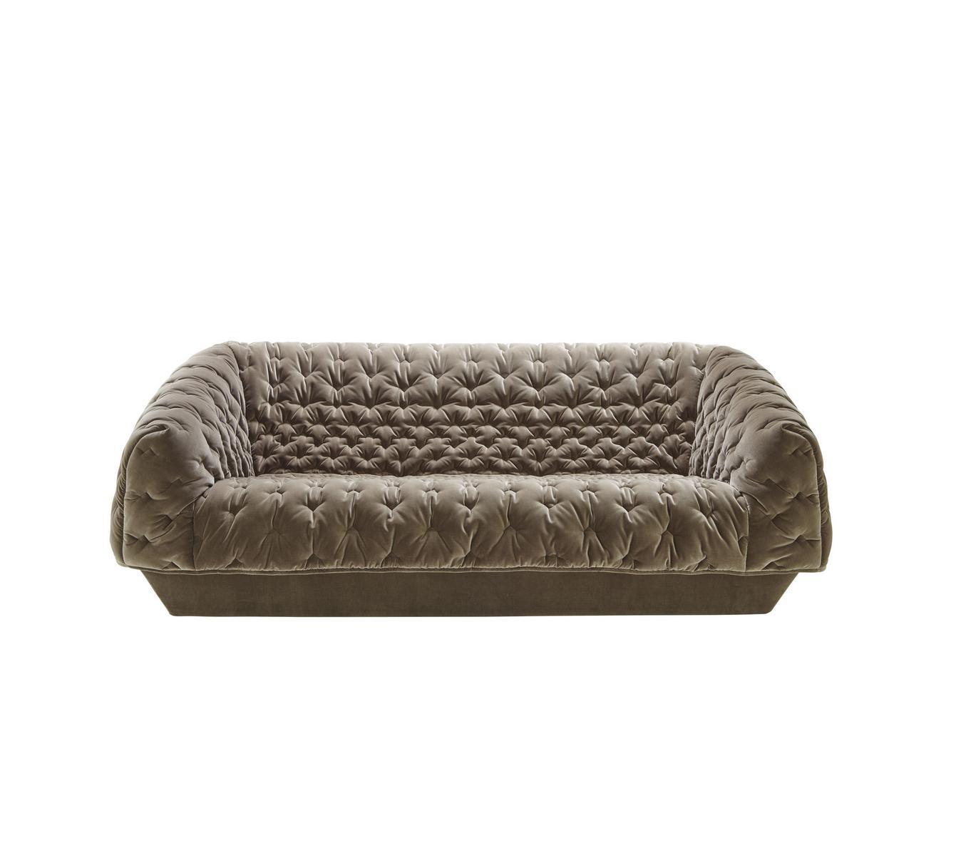 COVER Upholstered 3 seater fabric sofa with removable cover