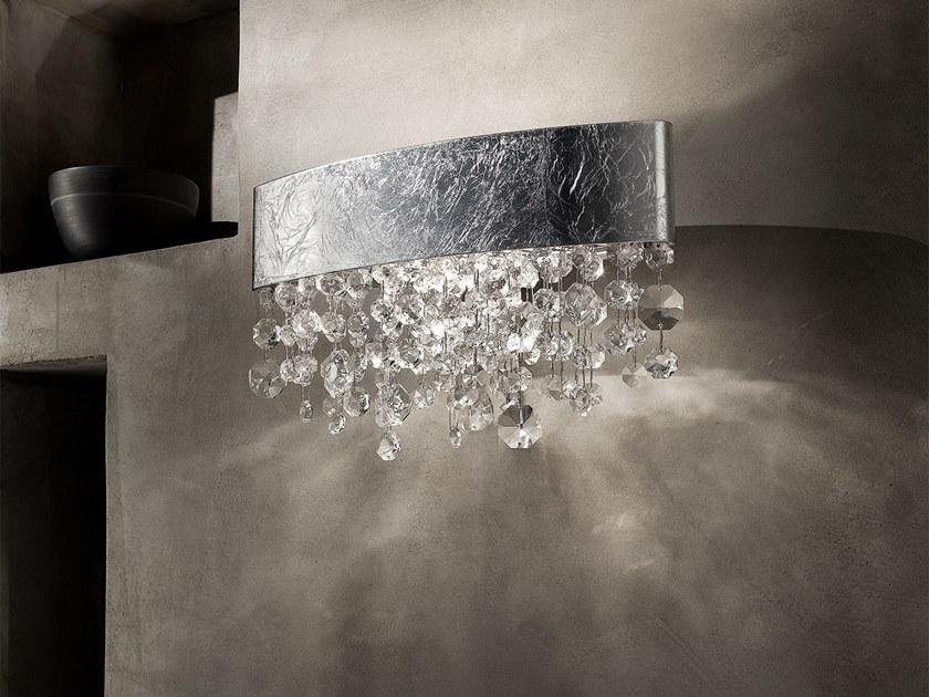 OLÁ A2 OV 50 LED painted metal wall lamp with crystals