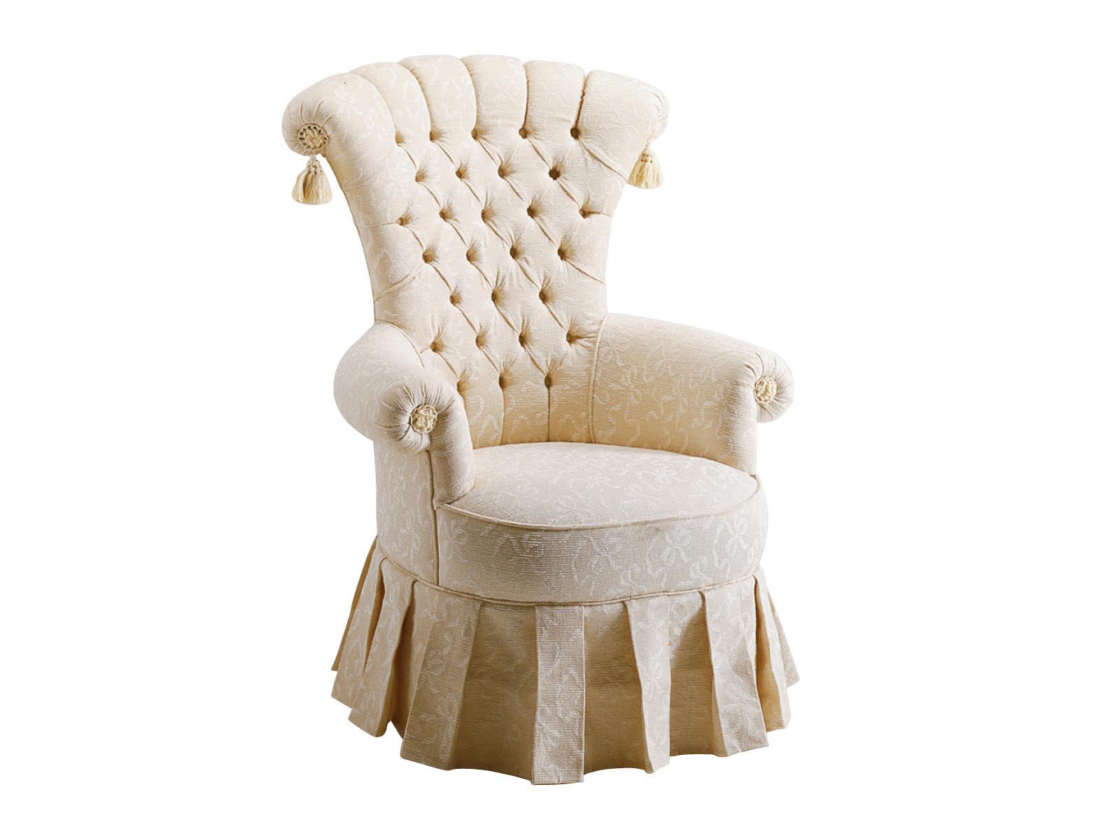 EMPORIO VOLPI - 2183 Tufted high-back fabric armchair