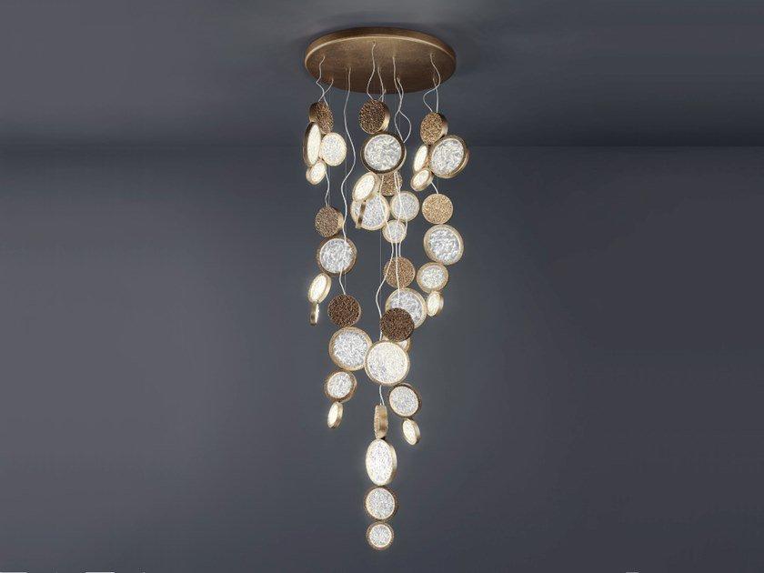 LUNA PL371 LED handmade bronze ceiling lamp