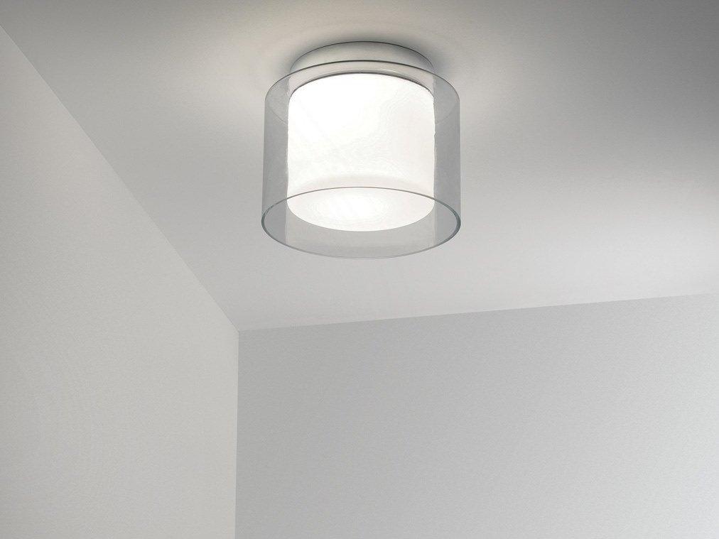 AREZZO Opal glass ceiling lamp