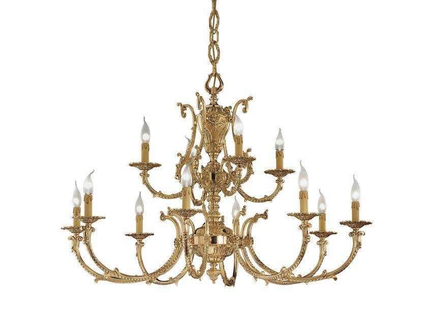 ERMES 099/8+4 French Gold chandelier