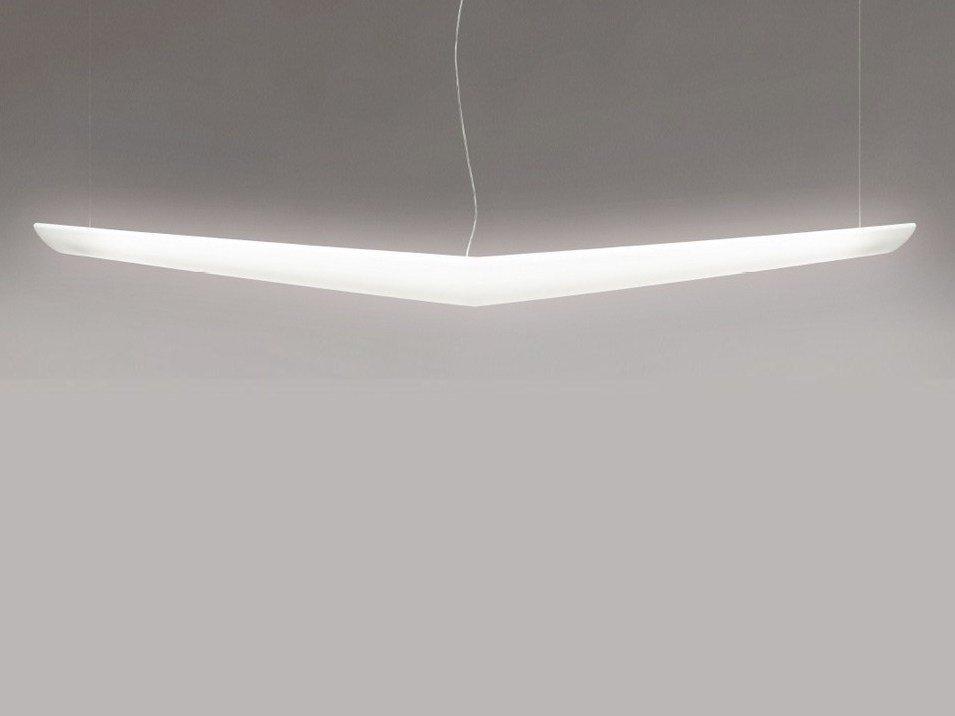 MOUETTE SYMMETRIC Direct light fluorescent pendant lamp